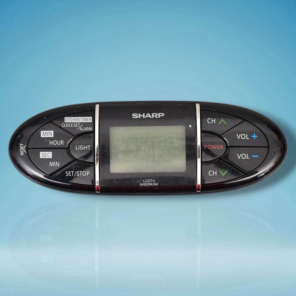 sharp lcd tv magnetic remote control ga625wjsa with clock/timer/alarm genuine